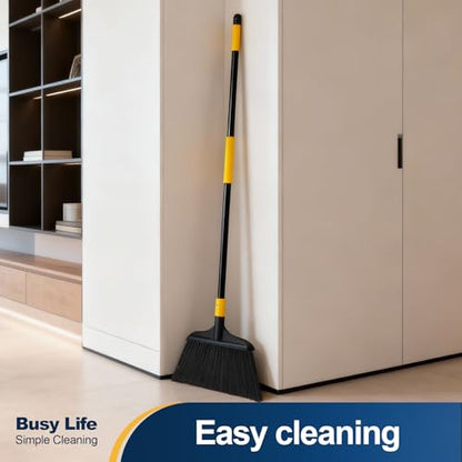 Yocada Heavy-Duty Broom Outdoor Commercial for Courtyard Garage Lobby Mall Market Floor Home Kitchen Room Office Pet Hair Rubbish 54Inch