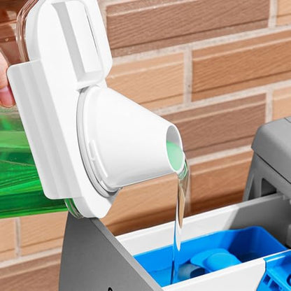 1100ml Capacity Transparent Plastic Liquid Laundry Dispenser Sealed Design Removable Lid Detergent Fabric Softener Storage Container