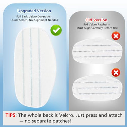 LINNIW 6 Pack Replacement Steam Mop Pads Compatible for PurSteam ThermaPro 10-in-1 - size: Pack of 6
