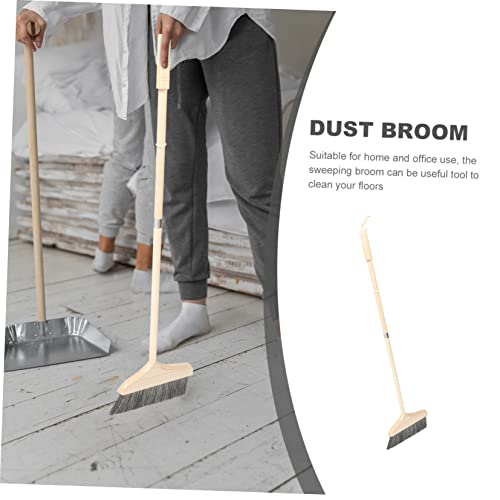 Ipetboom Detachable Long Handle Broom with Soft Bristles for Indoor and Outdoor Cleaning Hardwood Floors Kitchen and Living Rooms Durable and Easy to Use
