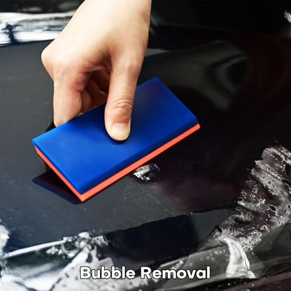 NEWISHTOOL 2 Pack Rubber Squeegee (5-Inch Replacement Blade, No Handle) | Window Tint Squeegee for Water Removal, Windshield Rear Back Glass Cleaning, PPF Installing and Window Film Application - size: 5-Inch Replacement Blade, No Handle