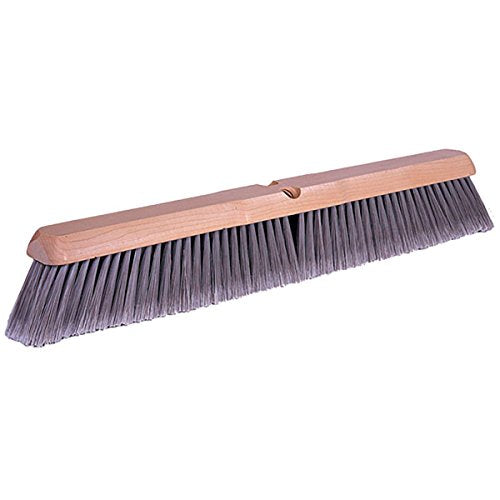 Weiler 42041 18" Fine Sweep Floor Brush, Flagged Silver Polystyrene Fill - size: 18", style: Polystyrene