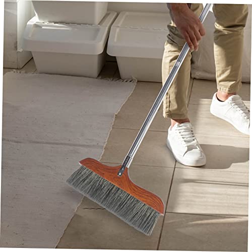 Cabilock Detachable Long Handle Broom with Soft Bristles for Hardwood Floors Indoor Sweeping Tool Lightweight and Ergonomic Design for Home Office Cleaning