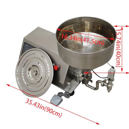 INTSUPERMAI Rotary Pump Paste Liquid Dual Purpose Filling Machine Rotor Pump Filling Machine Water Milk Honey Cream Oil Detergent Filler 220V