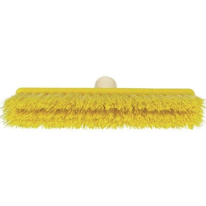 Remco 9 1/2 in Sweep Face Broom Head, Soft, Synthetic, Yellow 31046-1 Each