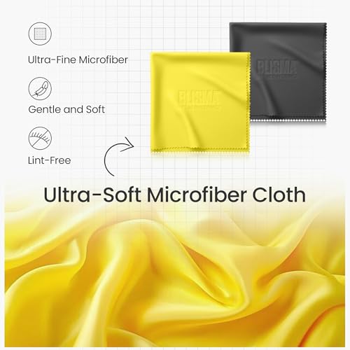 Crystal Clear Eyeglass Lens Cleaner Spray Kit | 2 × 60 ml + 2 Microfiber Cloths | See Crystal Clear | Glasses, Sunglasses & Optical Lenses | Pack of 6