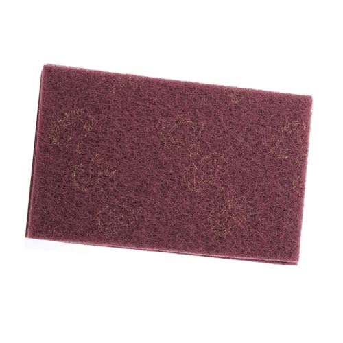 Abrasive Hand Scouring Pads, 2-Pack (Fine Red & Coarse Green) Heavy Duty Scrub Pads for Kitchen, Dish, Pots, Pans, Oven, Grill, Multi-Purpose Cleaning Sponge - color: Red