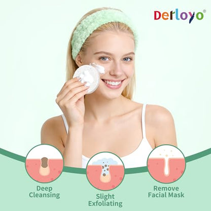 100-Count Compressed Facial Sponge, Cellulose Natural Cosmetic Spa Sponges for Facial Cleansing,Slight Exfoliating Mask, Makeup Removal - White - color: White