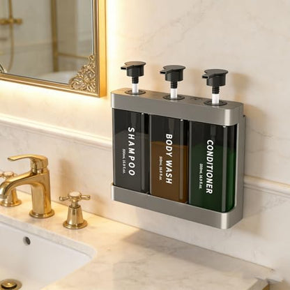 TARSHYRY Extended Nozzle, Dual Installation Method, with Locking Device, Three Chamber Design, 500ml Capacity, Convenient and Practical, Made of ABS Material. (Silver) - color: Silver