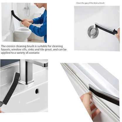 17Pcs Crevice Cleaning Brush Tool Multifunctional Hard Bristle Gap Cleaning Supplies for Bathroom Grout Sink Bathtub Shower Corner Kitchen Toilet Window Track Brushes Small Spaces