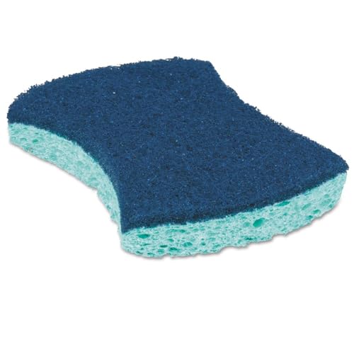 Scotch-Brite 3000CC Power Sponge, Teal, 2 4/5 x 4 1/2, 5/Pack