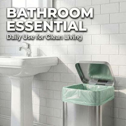 Small Trash Bags 1.2 Gallon: 150 Counts Bathroom Trash Bags Unscented Small Garbage Bags Strong Leak-Proof Trash Liners for Office Bedroom - YHEEL - color: 1.2Gal-Green-150pcs