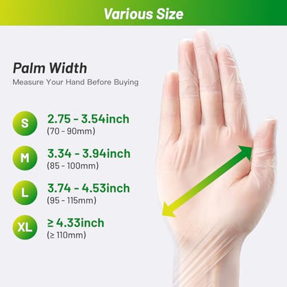 Disposable TPE Cooking Gloves, Ideal for Cleaning and Food Prep, Latex & Powder Free, Food safe - size: Small, style: 100pcs