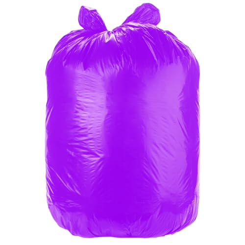 Ultrasac Heavy Duty 55 Gallon Purple Trash Bags - (Value 50 Pack) - 1.5 MIL equivalent Industrial Strength Plastic 37" x 54" for 50-55 Gal Cans -Fits Toter, Rubbermaid Brute, Carlislie Bronco etc. - color: Purple, style: 50-55 Gal, 1.5 Mil Equiv, 50 Count