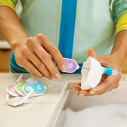 Munchkin® Details™ Bottle and Cup Cleaning Brush 4 Piece Set with Key Ring,(Pack of 12) - size: 4 Piece Set (Pack of 12)