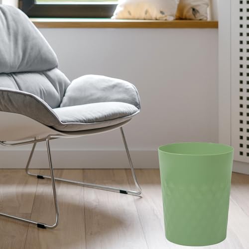 JiatuA 3 Pack Small Trash Can with Trash Bags Bathroom Garbage Bin Round Plastic Waste Basket for Kitchen, Bedroom, Office, College Dorm, Craft Room, Green - color: Green