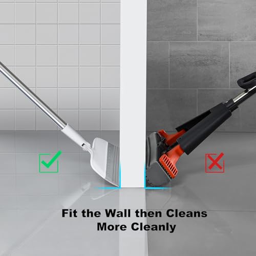 Rubber Squeegee Broom for Floors, 51.77" Long Handle Multi-Surface Magic Multifunction Broom, Pet Hair Remover Scraper for Laminate Carpets, Windows, Mirrors, Rugs, Hardwood, Tile Cleaning - size: X-Large