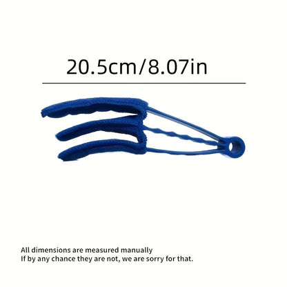 Reusable Cleaning Brush, Multi-Purpose Flexible Duster for Blinds, Curtains, Car Vents & Glass Surfaces, Washable with Detachable Head, Home Car Dusting Tool, 1PC, Blue