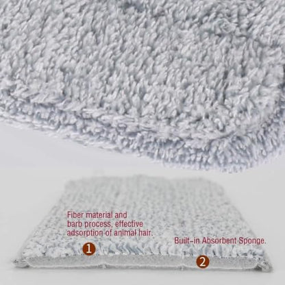 24 Inch Microfiber Mop Pads 6 Pack for Hardwood Tile Laminate Deep Clean | Reusable flat mop pads for floor cleaning, fits 24-inch mop heads, washable and durable, wet/dry use, home cleaning essential - color: 24 in Mop Pads