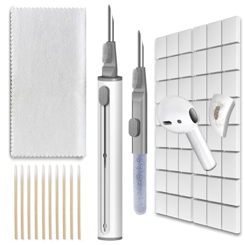 MOLOPPO Cleaning Clay, Phone Cleaning Kit with Clean Pen, Remove Ear Wax & Dirt & Gunk from Device's Small Crevices, for AirPod Cleaner Kit for Airpods Charging Case/Headphones/Electronics - color: B2-white+white pen