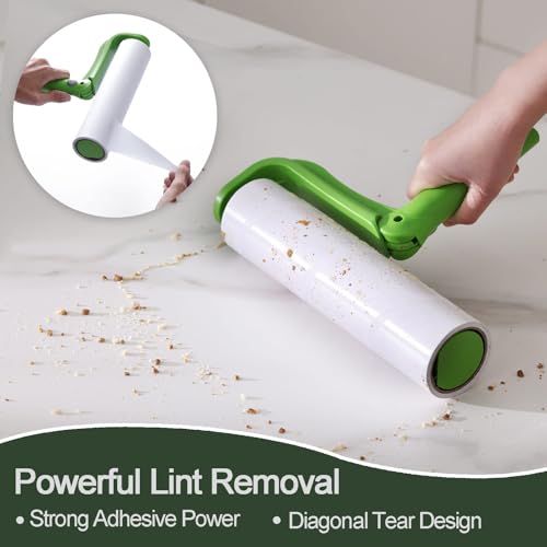10 Inch Lint Roller Refills for Evercare Pet Mega Lint Roller and Leo Cleaning Roller, Fits 10" Supersize Lint Rollers with 2 1/16" ID, 240 Easy Tear Sheets(Pack of 4), Replacement Refill - size: 10" / 240 Sheets