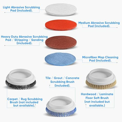 Prolux Core 13 inch Electric Floor Buffer Scrubber and Polisher Machine - All Floor Surfaces