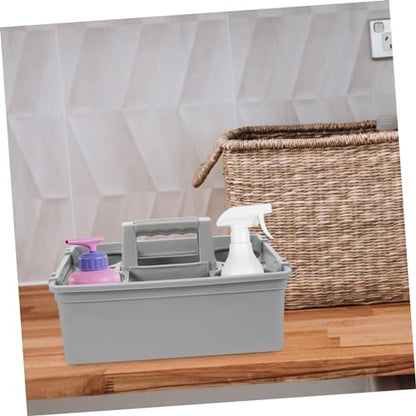 PRETYZOOM Multipurpose Cleaning Supplies Storage Basket with Handles Lightweight Organizer for Home Office Features Multiple Compartments for Easy Organization and Transport