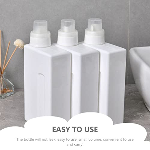 Healeved 2pcs Leakproof Empty Bottles Refillable Laundry Detergent Holders Capacity for Home Use Convenient and Portable for Liquid Storage