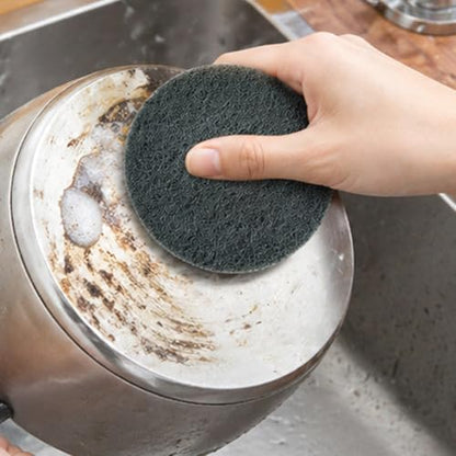 Steeli Sponge Sponge for Stainless Steel Cookware, Scratch-Free Kitchen Cleaning Pad, Removes Burnt-On Stains, Reusable & Durable Non-Abrasive Steel Scrubber (3)