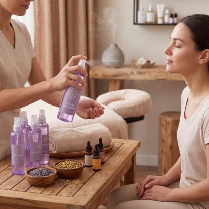 Eccliy 32 Pcs 8 oz Spray Bottles Fine Mist Plastic Spray Bottles Empty Sprayer Hairs Refillable Travel Sprayer with Pump Cap for Cleaning Oils Travel Perfumes (Purple,Clear) - color: Purple, style: Clear