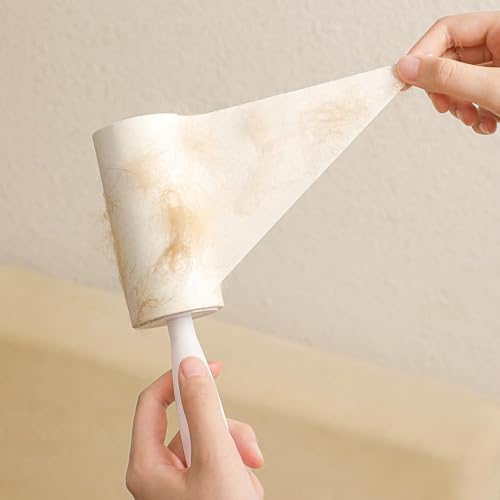Extra Sticky Lint Rollers Pet Hair Remover for Laundry Clothes Furniture Carpet,Total 100 Sheets Lint Rollers Refills Dog Cat Hair Lint Remover Brush Couch