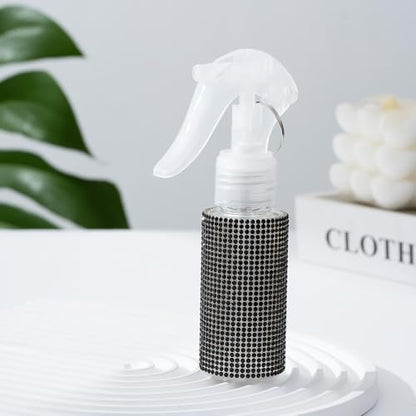 60ml Empty Spray Bottles, Continuous Spray Bottle for Hair, Spray Water Bottle Fine Mist Refillable, Skin Care, Showering Pets, Plants, Travel, Ironing and Cleaning -Black - color: Black