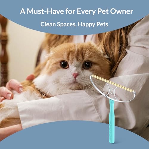 9"-Blade LINTPLUS Pet Hair Remover Max for Large Areas x2 Bigger Than Pro(Carpet Scraper) - Deep Cleaner Pro Pet Hair Remover Multi Fabric Carpet Lint Remover & Dog and Cat Fur Carpet Rake