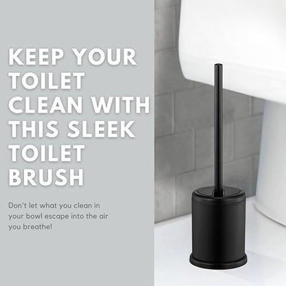 ToiletTree Products Deluxe Toilet Brush with Lid - Black 2 Pack - style: Black 2 pack