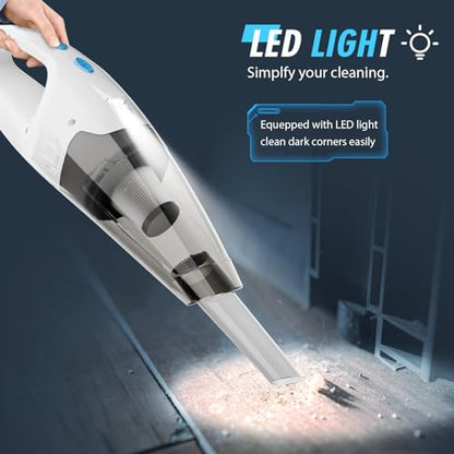 FUOAYOC Handheld Vacuum Cordless,Car Cordless Rechargeable