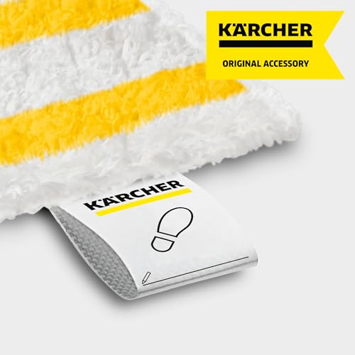Kärcher Steam Cleaner Floor Pads, Microfiber - Designed for Karcher SC3 Steam Cleaner Floor Nozzle - for Power Steamers - 2 Pack - style: Floor Pads