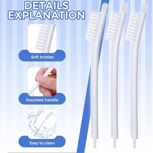 4 PCS Air Fryer Cleaner Brushes, Small Brushes for Cleaning with Nylon Bristle for Waffle Maker, Toaster Oven, Kitchen Appliances, Vegetable Fruit Wash Brush