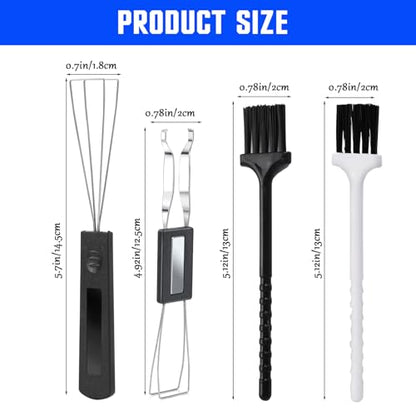4 PCS Keycap Puller Switch Puller Keyboard Cleaning Kit, Key Cap Removal Tool with Keyboards Cleaning Brush for Mechanical Keyboards, Metal Materialkey Removal Tool