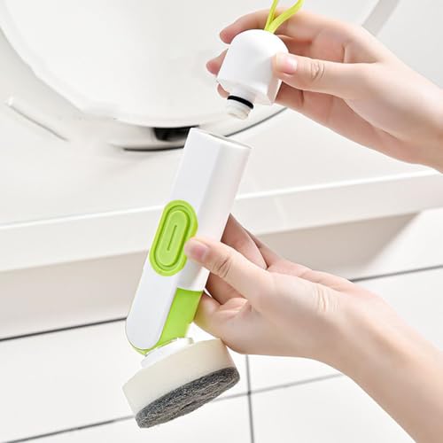 Genérico Soap Dispensing Brush, Dish Washing Brush with Pressure, Pot Sink with Automatic Liquid Addition – for Countertop Sink Bathroom Pots Pans