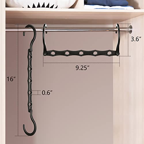 AMKUFO Closet Organizers and Storage 20 Pack Hanger Organizer Magic Hangers Space Saving Hanging Plastic for Heavy Clothes, Dorm Room Bedroom Home RV Car Camper Organization Essentials - size: 20 Pack