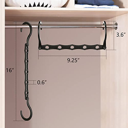 AMKUFO Closet Organizers and Storage 20 Pack Hanger Organizer Magic Hangers Space Saving Hanging Plastic for Heavy Clothes, Dorm Room Bedroom Home RV Car Camper Organization Essentials - size: 20 Pack