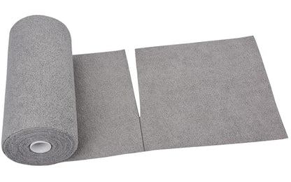 HOPESHINE Microfiber Cleaning Cloth Roll 50-Pack Reusable Paper Towels Washable for Cars Care Wash Supplies Kitchen Dish Rags House Window Cleaning Cloths Lint Free Tear Away Ultra Absorbent (Gray) - color: Gray