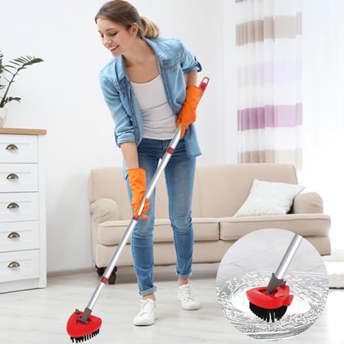 Small 2 Pack Scrub Brush Head ONLY for O Cedar RinseClean 2-Tank Spin Mop, Replacement Head Scrubber Brush,NOT for EasyWring 1-Tank System - color: Small 2 Pack