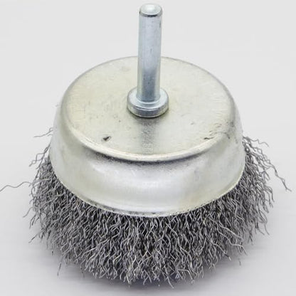 9-Piece Large Wire Brush Wheel Set - Metal Rust Removal, Polishing, Cleaning - 1/4″ (6mm) Shaft - Removes Burrs, Dust, and Paint - Handles Rough Surfaces - Rotary Tool Accessories - style: Set of 9 Large-sized Wire Brushes