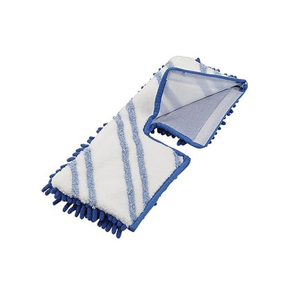 Clorox Ready Flip Spray Mop Refill Pad Machine-Washable Dual-Use Chennille & Microfiber Head, Blue