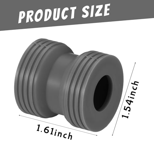 3 Pack Bottle Emptying Kit Soap & Lotion Bottles Saver Connector Coupler Transfer Connector Between Bottles for Soap, Lotion, Shampoo, Conditioner, 1.54 x 1.61 Inches(Grey) - color: Gray
