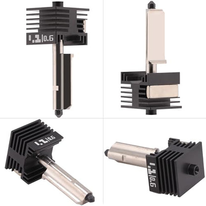 2Pcs H2D Hotend 0.6mm Hardened Steel Nozzle, Full Print Head Replacement Compatible with Bambu Lab H2D H2S A1 A1 Mini, - style: H2D/H2S Hotend 0.6mm