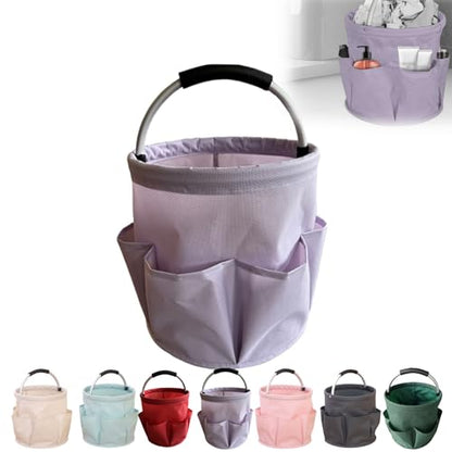 Professional Cleaning Caddy Organizer - 11" Wearable Cleaning Supply Bag with Adjustable Shoulder Strap & Handle - Housekeeper Essentials Organizer for Detailing Tools & Supplies (Purple) - color: Purple
