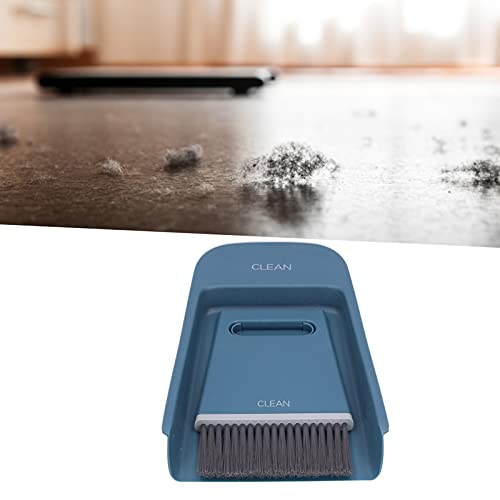 Handheld Broom and Dustpan Set Small Dust Pan and Brush Set, Small Broom and Dustpan Set, Portable 3 in 1 Mini Squeegee Dustpan and Cleaning Brush Set for Office Cleaning, Desk