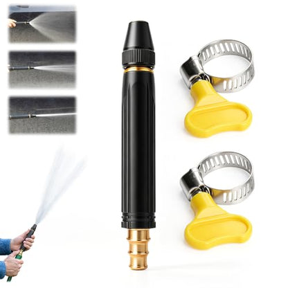 2026 New Heavy Duty Adjustable Twist Hose Nozzle Jet Nozzle, High Pressure Powerful Cleaning Spray Evenly, Jet Nozzle for Outdoor Cleaning, Watering Plants and Car Washing (Style-B) - color: Style-B